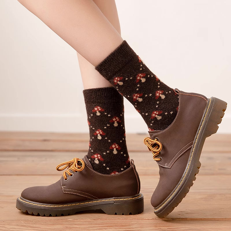 Funky Mushroom Socks