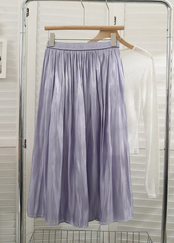 Satin Shine Midi Skirt