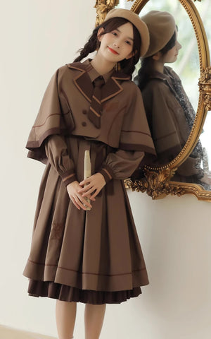 Conjunto de vestido y capa de Little Witch Academia