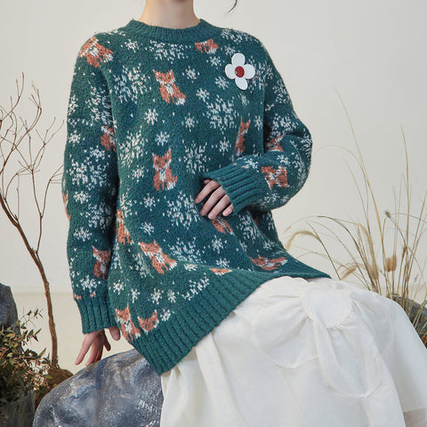 Winter-Fuchspullover