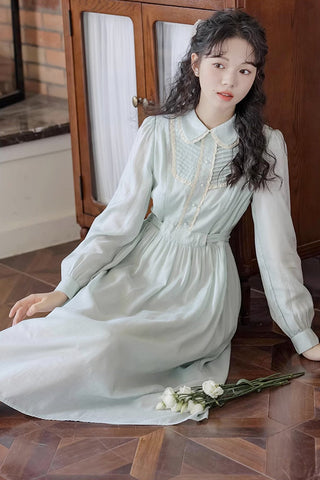 Sunday Tea – Langärmliges Midikleid