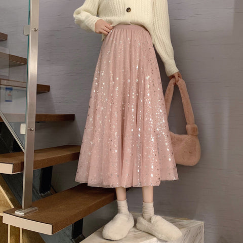 Tüllrock mit funkelnden Sternen