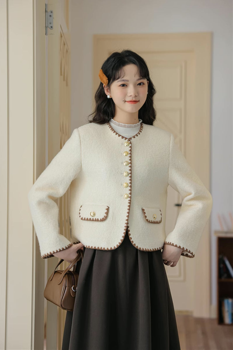 Bouclé-Tweed-Jacke