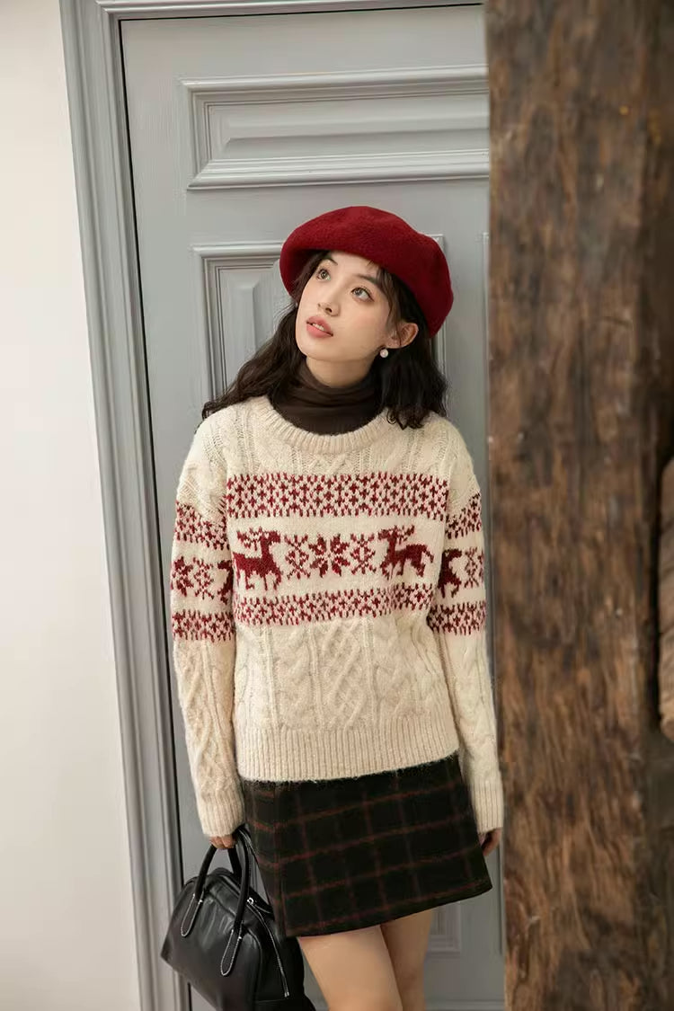 Reindeer Fair Isle Sweater