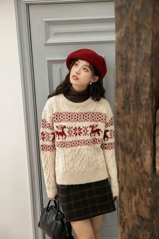 Reindeer Fair Isle Sweater
