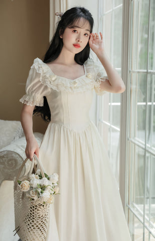 Blanc Rose Midikleid