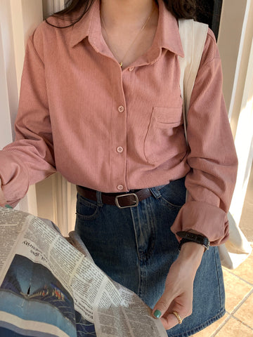 Corduroy Button Up Shirt