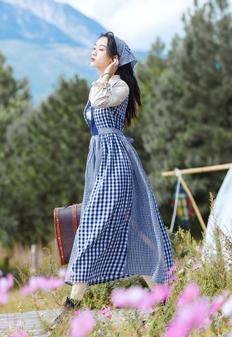 Gingham Pastures Twofer Midikleid