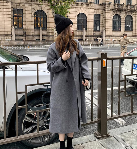 Basic Faux Wool Coat