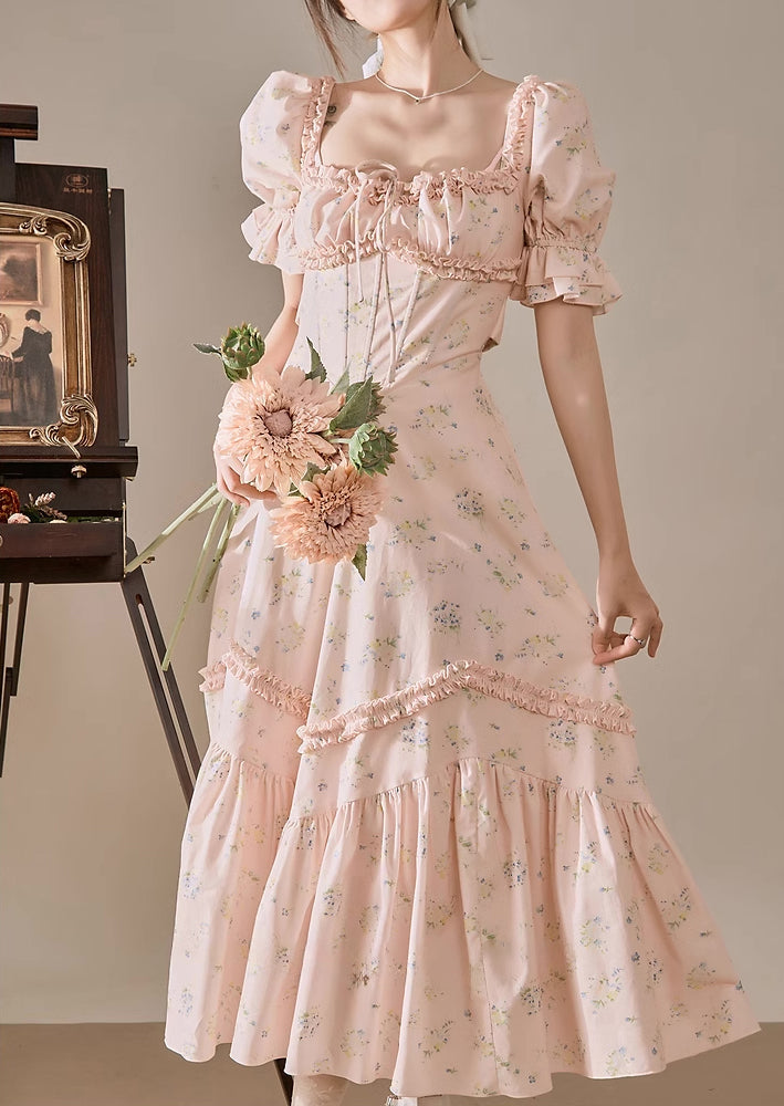 Vestido floral para el té de la tarde