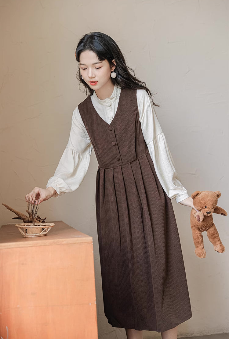 Basic Corduroy Pinafore