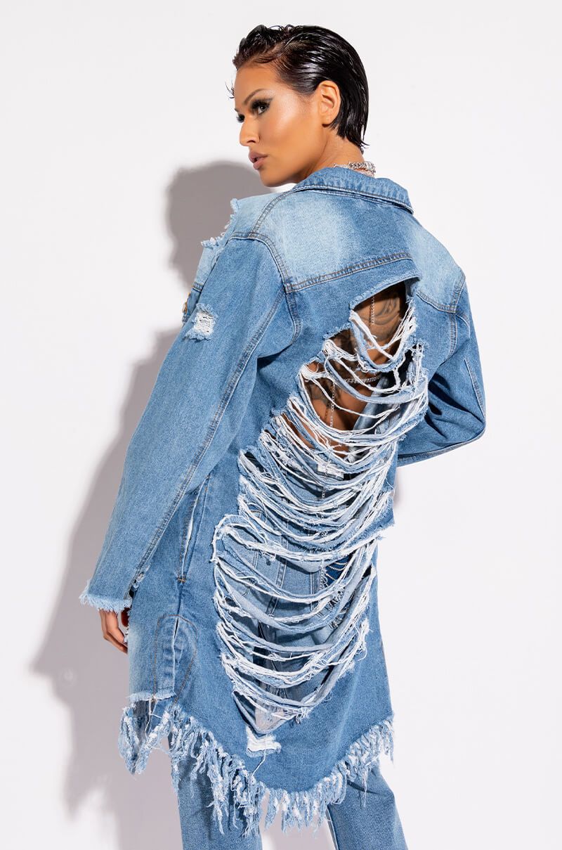 Distressed Denim Jacket