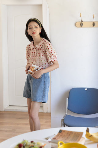 Blusa de jardín retro
