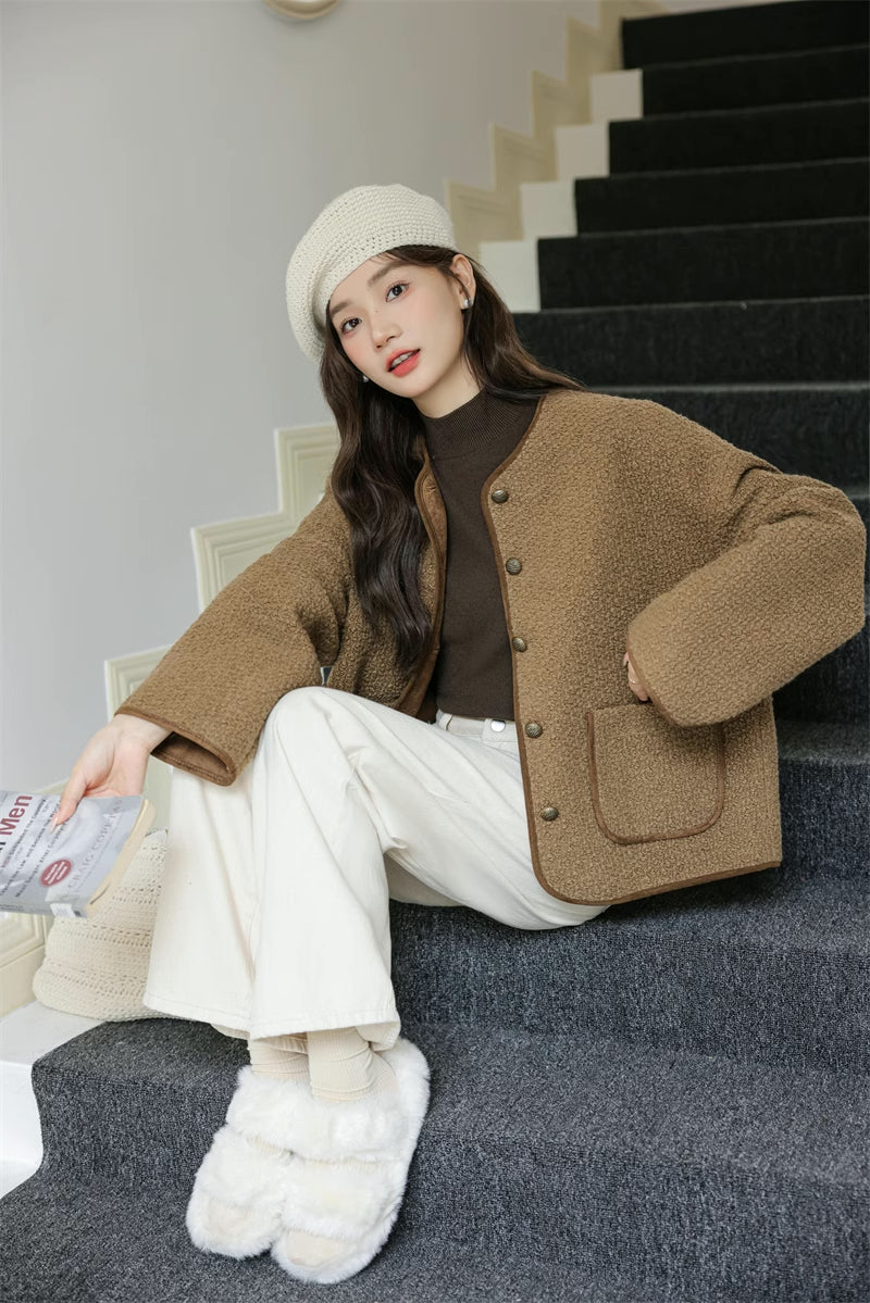 Boucle Knit Jacket