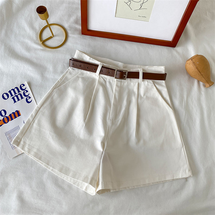 Everyday Neutrals Belted Shorts