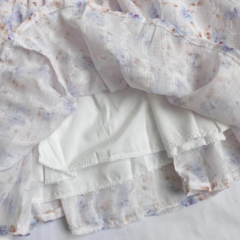 Vestido mini de tirantes con rosa descolorido