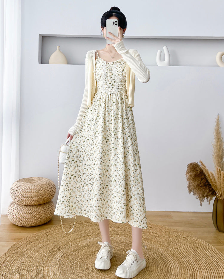 Vestido camisola con cordones Spring Rose