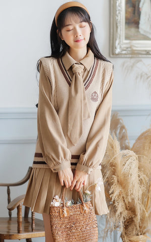 Prep School Vest & Dress Set