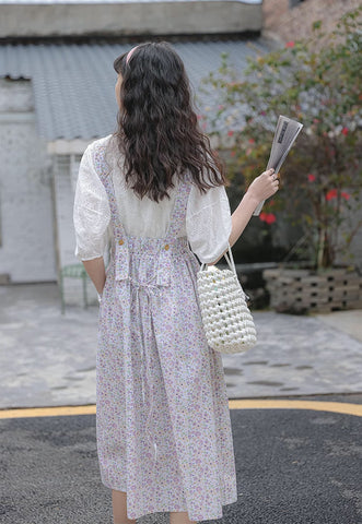 Pastel Garden Pinafore Dress