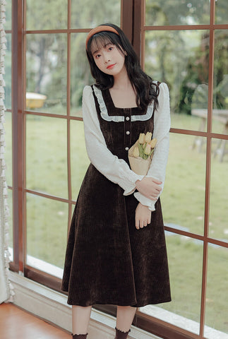 Square Neck Sweater Dress