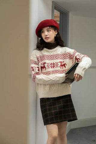 Reindeer Fair Isle Sweater