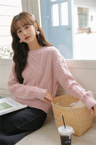 Basic Cable Knit Sweater