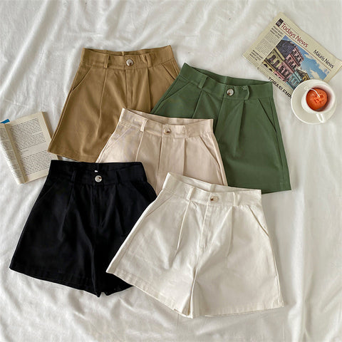 Everyday Neutrals Belted Shorts