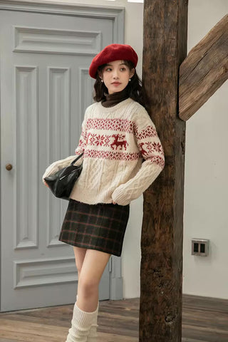 Reindeer Fair Isle Sweater