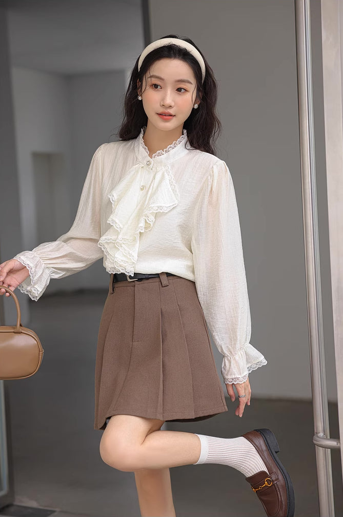Cascade Front Blouse