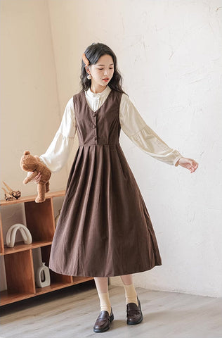 Basic Corduroy Pinafore