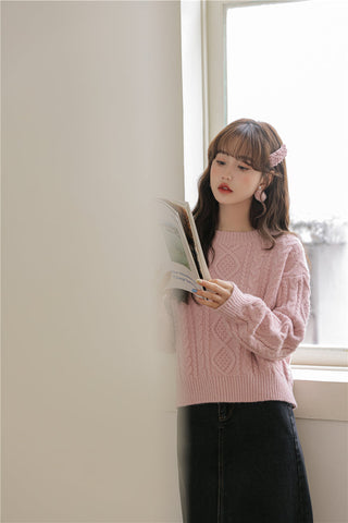 Basic Cable Knit Sweater