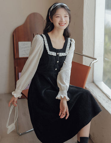 Square Neck Sweater Dress