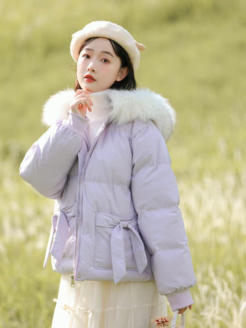 Little Bow Puffer Jacket