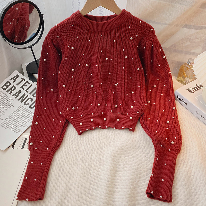 Pearl Cropped Sweater