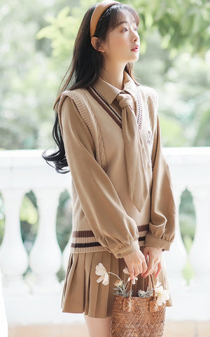 Prep School Vest & Dress Set