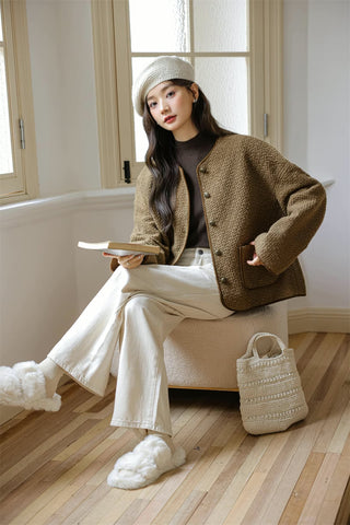 Boucle Knit Jacket