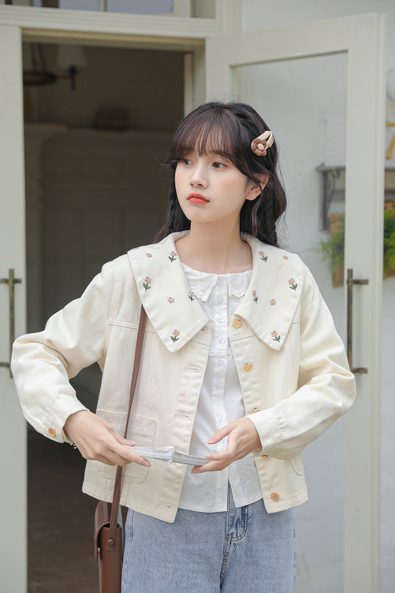 Little Daisy Embroidered Jacket