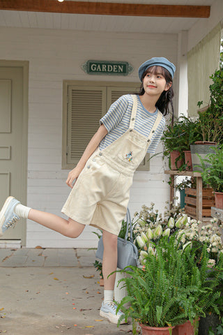 Rabbit Walks Short Overalls
