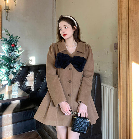 Sweet Bow Dress Coat