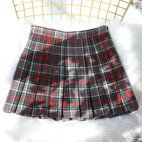 Rustikaler karierter Tennisrock