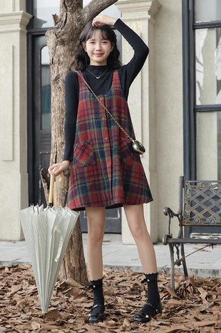 Holly Plaid Minikleid