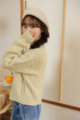 Basic Cable Knit Sweater