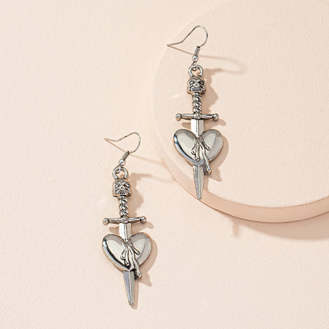 Dagger Skull Earrings