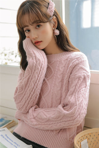 Basic Cable Knit Sweater