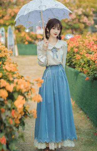 Conjunto de blusa y falda Evergarden