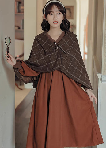 Plaid Capelet