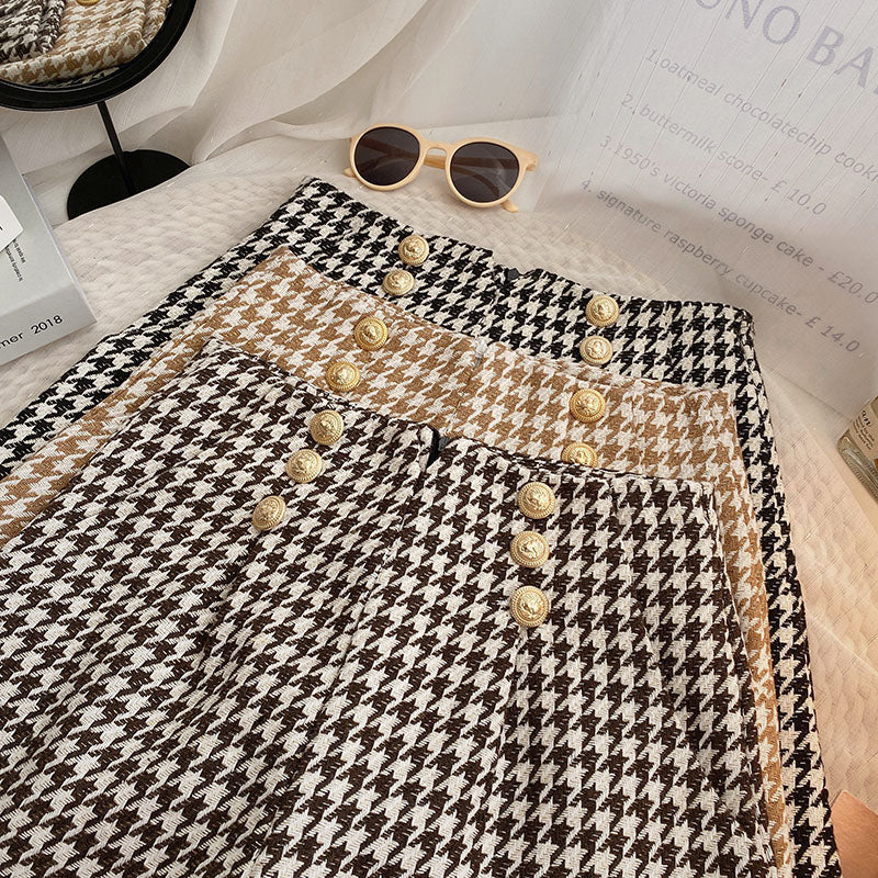 Houndstooth Tweed Shorts