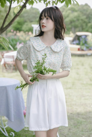 Blusa de jardín pastel