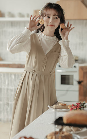 Journalist Midi Pinafore Set