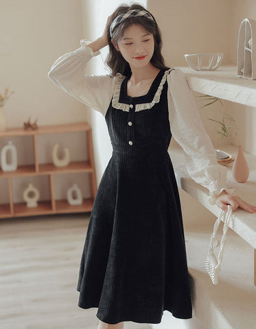 Square Neck Sweater Dress